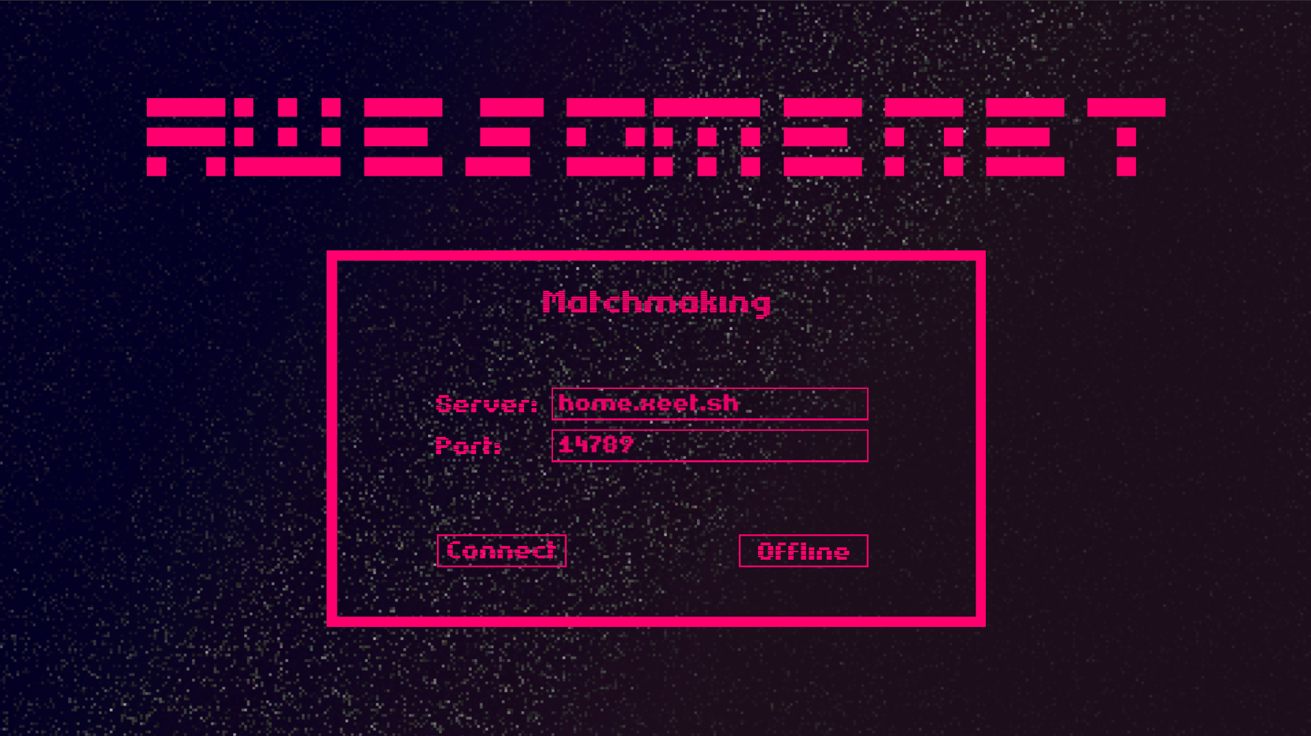 Screenshot of the demo GUI